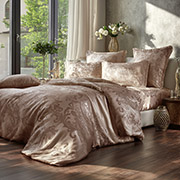 Наволочка сатин жаккард Jacquard Nonpareil Noble Beige SoundSleep бежевий