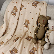 Плед дитячий в'язаний Тедді Прованс