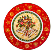 Тарілка порцелянова 26 см Christmas Collection Lefard 986-136