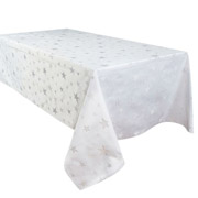 Скатертина зі срібним люрексом Зірки Lefard 812-063