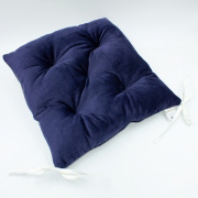 Подушка для стільця 28-0006 Navy blue Velvet MirSon