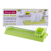 Сушарка для посуду 41,5х26х11,5 см з піддоном Kamille 0769B