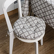 Подушка круглая на стул Фраппе Прованс