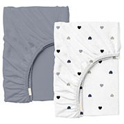 Набір простирадл на резинці Steel Love ранфорс Cosas для дитячого ліжечка