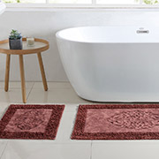 Набор ковриков для ванной комнаты Tiffany A107214 Arya бордовый
