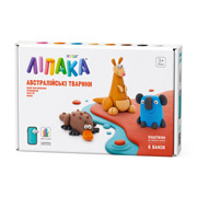 Набір пластиліну, що самозатвердівається Австралійські тварини: качконіс, кенгуру, коала Lipaka 60052-UA01