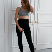 Легінси утеплені з гумкою для вагітних Мамин Дім 645 Чорний