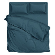 Простирадло на гумці з ранфорса Sea Wave SoundSleep морська хвиля