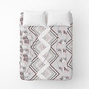 Простирадло Захопленість бязь Home Line сіро-рожевий