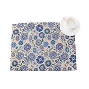 Серветка гобеленова з тефлоновим просоченням Блакитні візерунки Villa Grazia