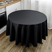 Скатертина кругла Kelly чорна Прованс