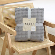 Плед Volume Gray фланель Soho