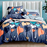 Комплект постільної білизни бязь люкс Selena Палітра сердець 2 100666