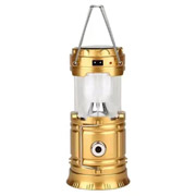 Ліхтар кемпінговий акумуляторний 9х20 см USB 1 режим Lugi HP-DT-1GOLD золотий