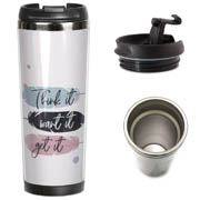 Термокружка ZIZ Думай Бажай Отримуй 380 мл 21099