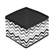 Короб складаний 14х14х10 см Zigzag Handy Home ZSH-09 біло-сіро-чорний