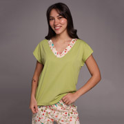 Футболка жіноча кулір Прованс German Volf 26010 зелена