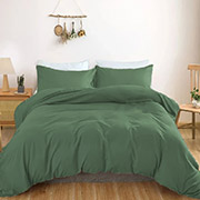 Постільна білизна Satin Light Pro 10-017 Green Olive сатин MirSon