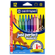 Набор фломастеров 12 предметов Just Perfect Centropen 2510/12