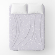 Простирадло з бязі Васильки білі на лавандовому Щ140 Home Line