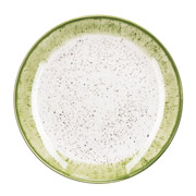 Тарілка десертна 19 см Siena Ardesto AR2919SWG біло-зелена