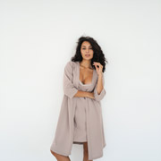 Халат для вагітних і годуючих мам Мамин Дім 25316 капучино