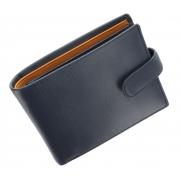 Мужской кожаный кошелек Visconti PM-100 Vincent blue must