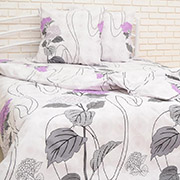 Постільна білизна 20-0803 Grey black бязь-gold Nostra