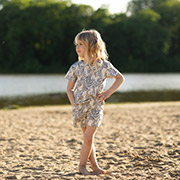 Костюм для дівчинки КС715 футболка та шорти Бембі 209-молочний