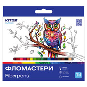 Фломастери 18 кольорів Classic Kite K-448