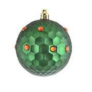 Новогодняя игрушка Шар Грани изумрудный YES! Fun 972930