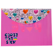 Папка-конверт пластикова на кнопці А4 Stand with Ukraine Yes 492165