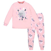 Піжама для дівчинки 0102302зці футер з підчосом Татошка рожевий