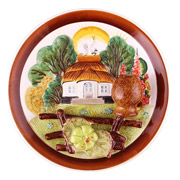 Тарілка декоративна 21 см Хатиночок Lefard 59-486