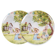 Набір тарілок порцеляновий 2 предмети 20,5 см Кролячі історії Lefard 924-839