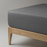 Простирадло натяжне Boston Iron Grey сатин Ютек