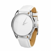 Годинники ZIZ Мінімалізм білий, срібло - другий ремінець в подарунок 4600154