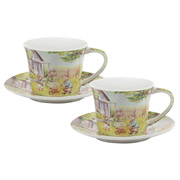 Набір чайний фарфоровий 4 предмети 220 мл Кролячі Історії Lefard 924-867