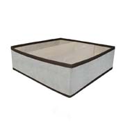 Короб складаний з пластиковим органайзером 30х30х10 см Handy Home ESH32 бежевий