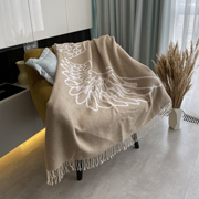 Плед бавовняний SoundSleep Wings бежевий