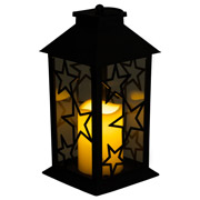 Ліхтар декоративний підвісний з LED підсвічуванням 14×14×30 см Yiwu CR-3-2 чорний