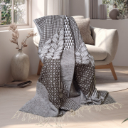 Плед бавовняний Abstract SoundSleep шоколад 