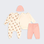 Комплект для дівчинки КП301 інтерлок Бембі I21-абрикосовий-молочний