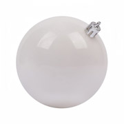 Куля новорічна 8 см Novogod'ko 974038 біла матова