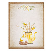 Кухонний великодній рушник Жовтий глечик і паска Home Line