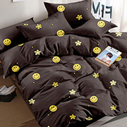 Постільна білизна Нічні смайлики сатин Selena 300474