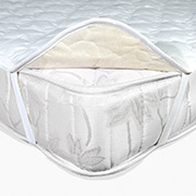 Наматрацник стьобаний вовняний бязь-флізелін Ярослав з гумками по кутах 