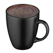 Чашка керамічна 380 мл Bolzano Ardesto AR2938BB чорно-коричнева