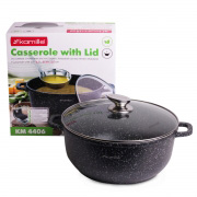 Каструля з кришкою Kamille 6.5л 4406