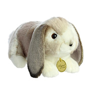 М'яка іграшка Aurora Голландський вислоухий кролик сірий 23 см 201090B
